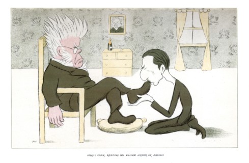 'Henrik Ibsen, Receiving Mr William Archer in Audience', 1904.Artist: Max Beerbohm