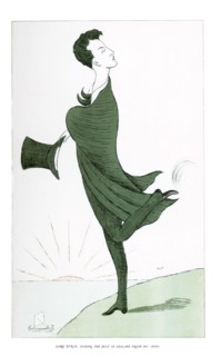 'Lord Byron, Shaking the Dust of England from his Shoes', 1904.Artist: Max Beerbohm