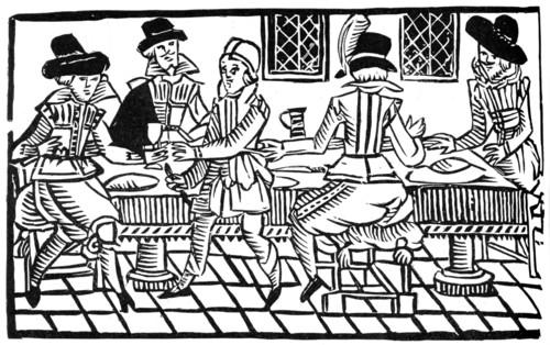 A supper party, early 17th century, (1893). Artist: Unknown