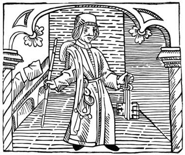 Toll collector, 15th century (1893). Artist: Unknown