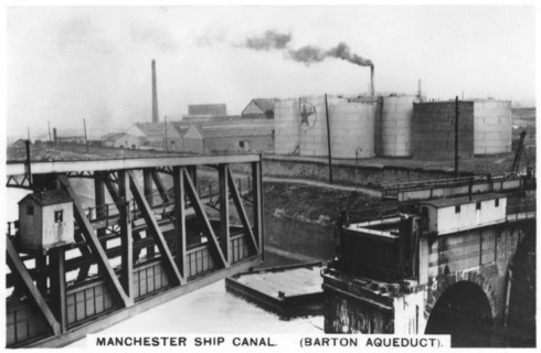 Barton aqueduct, Manchester ship canal, 1936. Artist: Unknown