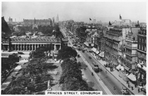 Princess Street, Edinburgh, 1936. Artist: Unknown