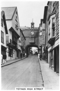 Eastgate, Totnes High Street, Devon, 1937. Artist: Unknown