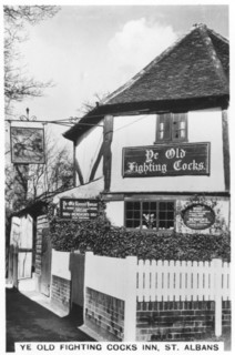 Ye Old Fighting Cocks Inn, St Albans, Hertfordshire, 1937. Artist: Unknown