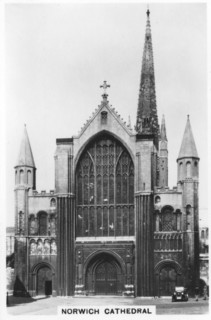 Norwich Cathedral, Norfolk, 1937. Artist: Unknown