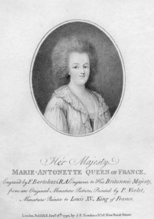 Marie Antoinette, Queen Consort of Louis XVI of France, 1790.Artist: Francesco Bartolozzi