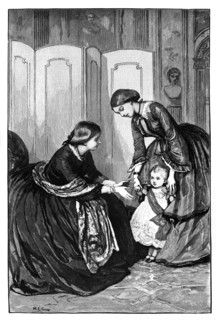 Queen Victoria and her little grandson, Prince Wilhelm of Prussia, c1883. Artist: Unknown