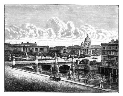 The Palace Bridge and Pleasure Garden, Berlin, Germany. Artist: Unknown
