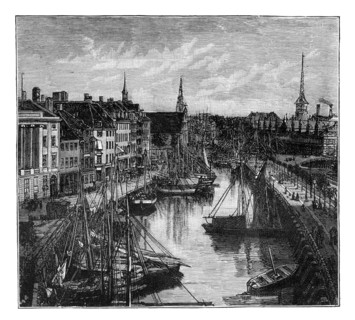 The Harbour, Copenhagen, Denmark. Artist: Unknown
