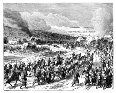 The Prussians storming the redoubts of Duppel, 18 April 1864, (late 19th century). Artist: Unknown