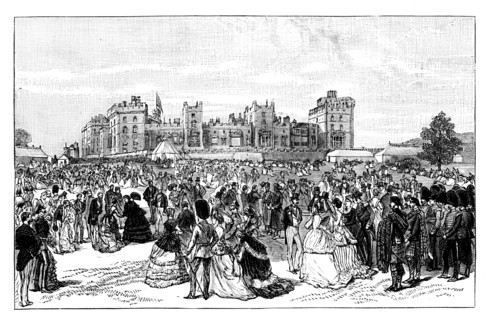 Garden party at Windsor Castle, 19th century. Artist: Unknown