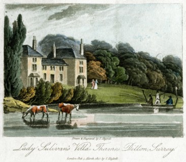 Lady Sulivan's Villa, Thames Ditton, Surrey, England, 1817.Artist: I Hassell