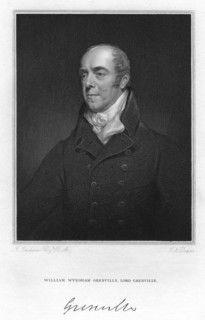 William Wyndham Grenville, 1st Baron Grenville, British Whig statesman and Prime Minister, 1829.Artist: Dean
