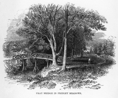 Pray Bridge in Fridley Meadows, Surrey, 19th century. Artist: Unknown