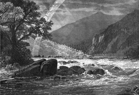 View of Balcony Falls, James River, Virginia, USA, 1877. Artist: Unknown
