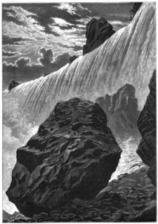 View of the falls of Niagara, 1877. Artist: Unknown