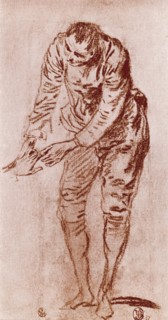 A study in Sanguine, 1913.Artist: Jean-Antoine Watteau