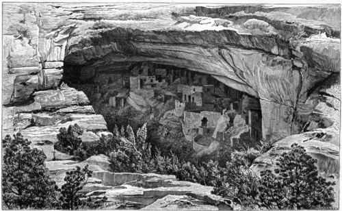 Cliff Palace in Cliff Palace Canyon, southwest Colorado, USA, 1901. Artist: Unknown