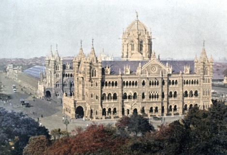 Victoria Terminus, Bombay, India, late 19th century. Artist: Unknown