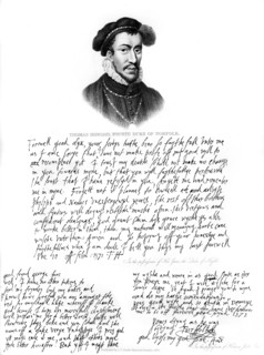 Portrait of Thomas Howard, 4th Duke of Norfolk, 1572, (1840). Artist: Unknown