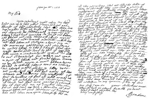 A letter from Graham of Claverhouse, Viscount Dundee, 1629, (1840). Artist: John Graham