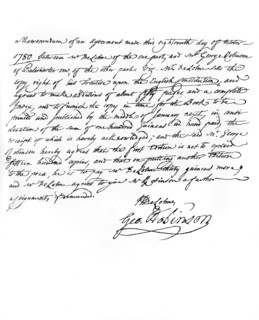 Agreement between de Lolme and his publisher, 1780, (1840). Artist: Unknown