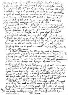 Report of Sir Christopher Wren to the Committee of the City Lands, 1675, (1840). Artist: Sir Christopher Wren