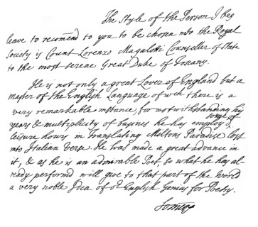 A letter letter from John, 1st Baron Somers, early 18th century, (1840).Artist: Sir Hans Sloane