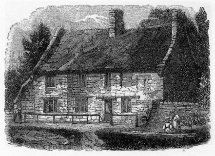 Birth place of Reverend James Hervey, Hardingston, near Northampton, 1840. Artist: Unknown