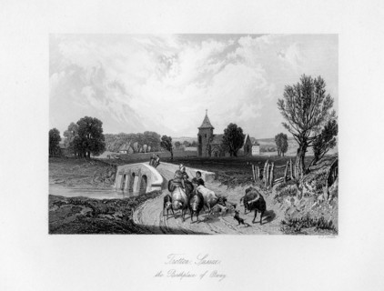 Trotton, Syssex, the birth place of Otway, 1840. Artist: C J Smith