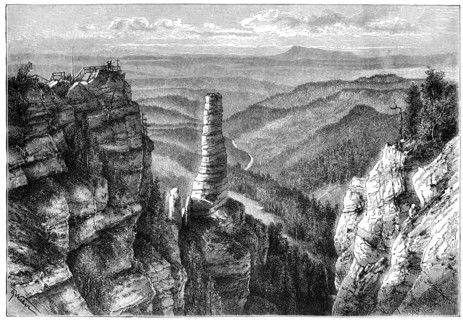 'Prebischer Kogel, in Saxon Switzerland', 1879. Artist: Unknown
