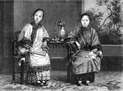 'Women merchants', San Francisco, California, 19th century.Artist: Gustave Boulanger