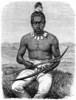 'Native American', California, 19th century.Artist: Gustave Boulanger