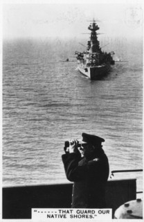 Battlecruiser HMS 'Hood' during spring exercises, 1937. Artist: Unknown