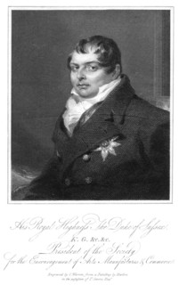 'His Royal Highness the Duke of Sussex', 19th century. Artist: C Warren