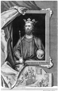 Edward II of England. 18th centuryArtist: George Vertue