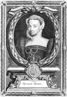 Queen Mary I of England, 19th century. Artist: P Vanderbanck