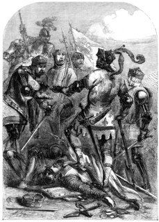 The Battle of Poictiers, 19th September 1356. Artist: Unknown