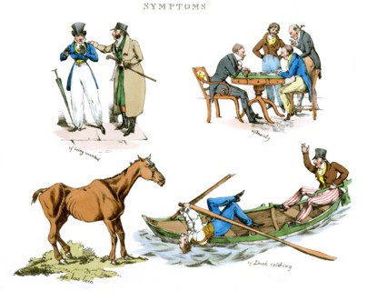 'Symptoms of Being Amused', 1822.Artist: Henry Thomas Alken