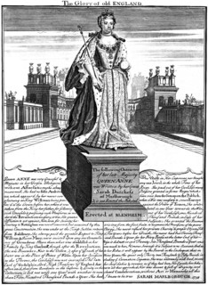 Statue of Queen Anne (1665-1714), Blenheim Palace, Oxfordshire, 1738. Artist: Unknown