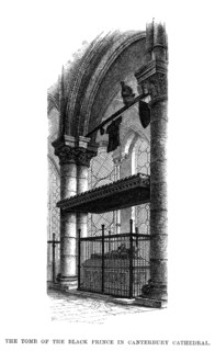 The tomb of Edward, the Black Prince, Canterbury Cathedral. Artist: Unknown