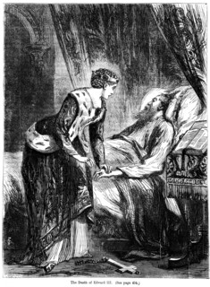 The death of King Edward III (1312-1377). Artist: Unknown
