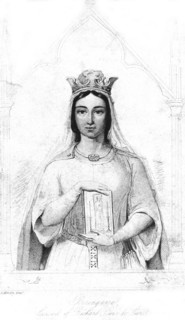 Berengaria of Navarre (c1164-1230), Queen consort to King Richard I (1157-1199), 1844Artist: Auguste Hervieu