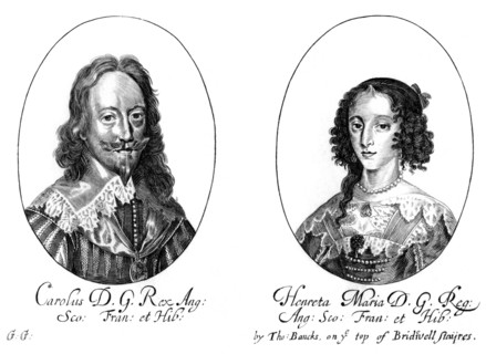 King Charles I (1600-1649) and Queen Henrietta Maria (1609-1669). Artist: Unknown