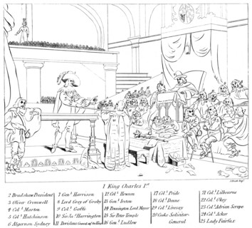 The trial of King Charles I (1600-1649) Artist: Unknown