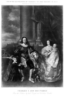 King Charles I (1600-1649) and his family.Artist: J Skelton