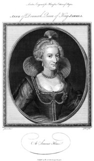 Anne of Denmark (1574-1619), queen consort of King James I, 1786.Artist: John Goldar