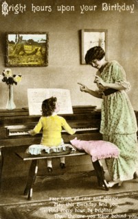'Bright hours upon your Birthday', early 20th century. Artist: Unknown