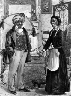 Dick and Betsy Trotwood, 1904.Artist: S Hildesheimer & Co