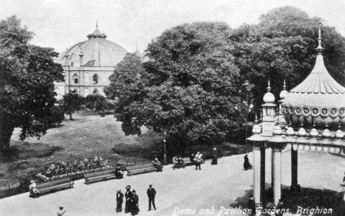 Dome and Pavilion Gardens, Brighton, early 20th century. Artist: Unknown